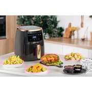 Swiss Pro+ Digital Air Fryer - Black  Gold - 6.5L - 1500W, SP-AF6.5L.BG