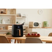Swiss Pro+ Digital Air Fryer - Black  Gold - 6.5L - 1500W, SP-AF6.5L.BG