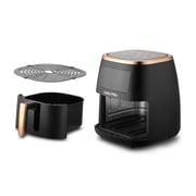 Swiss Pro+ Digital Air Fryer - Black  Gold - 6.5L - 1500W, SP-AF6.5L.BG