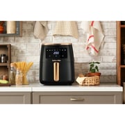 Swiss Pro+ Digital Air Fryer - Black  Gold - 6.5L - 1500W, SP-AF6.5L.BG