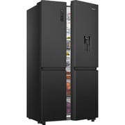 Hisense Side by Side Refrigerator 649L Black - RS840N4WFE