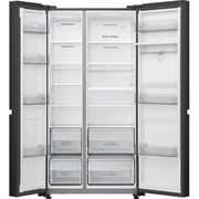 Hisense Side by Side Refrigerator 649L Black - RS840N4WFE