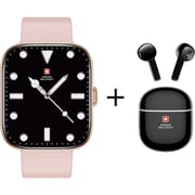 Swiss Military Alps 4 Smart Watch Pink - ALPS 4-VICTOR 5 + Victor 5 Earbuds