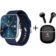 Swiss Military Alps 4 Smart Watch Blue - ALPS 4-VICTOR 5 + Victor 5 Earbuds