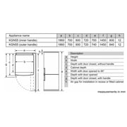Bosch Series 4 Free Standing Bottom Refrigerator 480L Stainless Steel - KGN55VLE0M