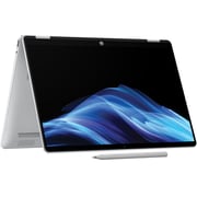 HP OmniBook 5 Flip (2025) Laptop - 13th Gen / Intel Core i5-1334U / 14inch 2K / 512GB SSD / 16GB RAM / Shared Intel Iris Xe Graphics / Windows 11 Home / English & Arabic Keyboard / Glacier Silver / Middle East Version - [14-FP0017NE]