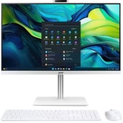 Acer Aspire C27 All-in-One (2025) Desktop - 13th Gen / Intel Core i7-1355U / 27inch FHD / 1TB SSD / 16GB RAM / Windows 11 Home / English & Arabic Keyboard / White / Middle East Version - [C27-1E13U7UNH]