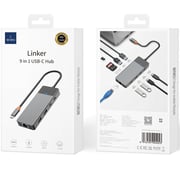 Wiwu 9-in-1 USB-C Hub Spcae Grey - Linker A923RPT