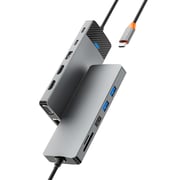 Wiwu Pro USB-C Hub Grey - LINKER12IN1PG