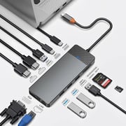Wiwu Pro USB-C Hub Grey - LINKER12IN1PG