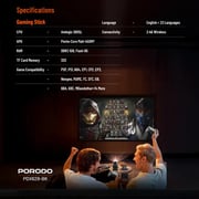 Porodo 4K Gaming Projctor & Gamepad - PDX639-BK