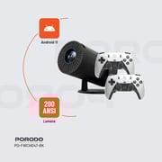 Porodo 4K Gaming Projctor & Gamepad - PDX639-BK