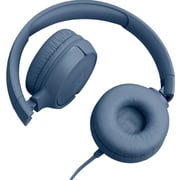 JBL Tune 520C USB-C Hi-Res Wired On-ear Headphones Blue