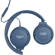 JBL Tune 520C USB-C Hi-Res Wired On-ear Headphones Blue