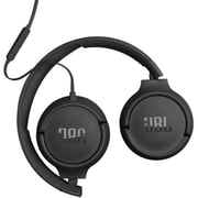 JBL Tune 520C USB-C Hi-Res Wired On-ear Headphones Black