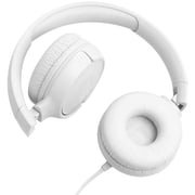 JBL Tune 520C USB-C Hi-Res Wired On-ear Headphones White
