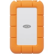 LaCie Rugged Mini Portable Solid State Drive USB 3.2 1TB Silver/Orange - STMF1000400