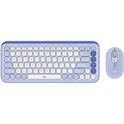 Logitech Pop Icon Keyboard & Mouse Lilac/Off White - 920-013043