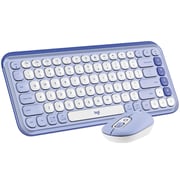Logitech Pop Icon Keyboard & Mouse Lilac/Off White - 920-013043
