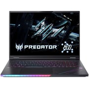 Acer Predator Helios 18 AI Gaming (2025) Laptop - 2nd Series / Intel Core Ultra 9-275HX / 18inch WQXGA / 1TB SSD / 96GB RAM / 16GB NVIDIA GeForce RTX 5080 / Windows 11 Pro / English & Arabic Keyboard / Black / Middle East Version - [PH18-73-99JN]