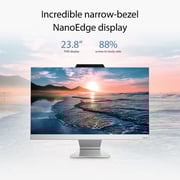 Asus All-in-One (2025) Desktop - 13th Gen / Intel Core i7-1355U / 23.8inch FHD / 1TB SSD / 16GB RAM / Shared Intel Graphics / Windows 11 Home / English & Arabic Keyboard / White / Middle East Version - [A3402WVAT-I7161TBW1W]