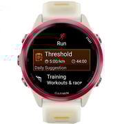 Garmin Forerunner 570 Smartwatch Raspberry Aluminium with Translucent Bone/Mango Band - 010-02970-02
