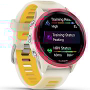 Garmin Forerunner 570 Smartwatch Raspberry Aluminium with Translucent Bone/Mango Band - 010-02970-02