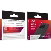 Zagg Invisibleshield Premium Glass Elite Lens Protector Transparent/Black iPhone 16 Pro/Max - 200116575
