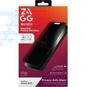 Zagg Invisible Shield Privacy Screen Protector Black iPhone 16 - 200116552