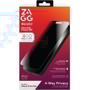 Zagg Invisibleshield Privacy Screen Protector Black iPhone 16 Pro Max - 200116559