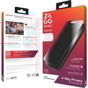 Zagg Invisibleshield Privacy Screen Protector Black iPhone 16 Pro Max - 200116559