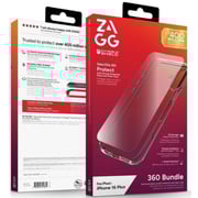 Zagg Invisibleshield Glass Elite 360 Clear Case With Screen Protector Transparent iPhone 16 Plus -200516569