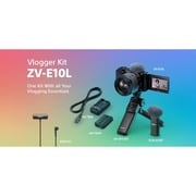 Sony ZV-E10 Interchangeable Lens Vlog Camera Black With Vlogging Accessories - ILCEZVE10LB