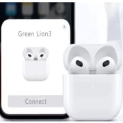 Green Lion Wireless Earbuds 3 White - GNTWIRGNBUD3