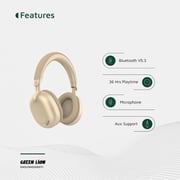 Green Lion Sunstone Wireless On Ear Headset Titanium - GNSUNHDGNDTI