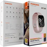 Porodo Magnifico Pro Smartwatch Rose Gold/Pink - PD-MAGNIFICOPRO-GD