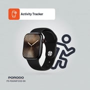 Porodo Magnifico 3 Smartwatch Black - PD-MAGNIFICO3-BK