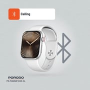 Porodo Magnifico 3 Smartwatch White/Silver - PD-MAGNIFICO3-SL