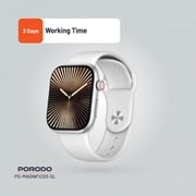 Porodo Magnifico 3 Smartwatch White/Silver - PD-MAGNIFICO3-SL