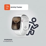 Porodo Magnifico 3 Smartwatch White/Silver - PD-MAGNIFICO3-SL