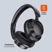 Porodo Soundtec Noise-Canceling On Ear Headset Black - PD-STWLEP025-BK