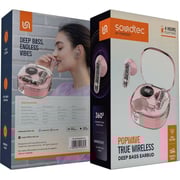 Porodo Soundtec Popwave Wireless Earbuds Pink - PD-STWLEP034-PK