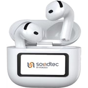 Porodo Soundtec Glimpse Wireless Earbuds White - PD-STWLEP040-WH