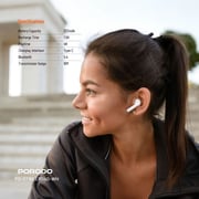 Porodo Soundtec Glimpse Wireless Earbuds White - PD-STWLEP040-WH