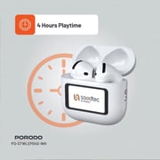 Porodo Soundtec Glimpse Wireless Earbuds White - PD-STWLEP040-WH