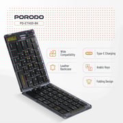 Porodo Bluetooth Folding Keyboard Black - PD-ETK03-BK