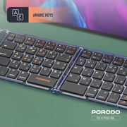 Porodo Bluetooth Folding Keyboard Black - PD-ETK03-BK