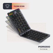 Porodo Bluetooth Folding Keyboard Black - PD-ETK03-BK