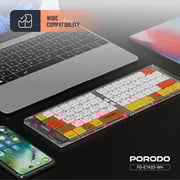 Porodo Bluetooth Folding Keyboard White - PD-ETK03-WH