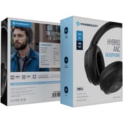 Powerology Hybrid Wireless On Ear Headset Black - PWLAU016-BK
